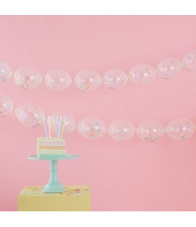 Konfetti-Verbindungsluftballons - Pastel Party