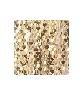 Gold Heart Curtain
