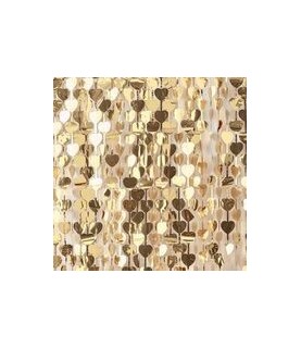 Gold Heart Curtain