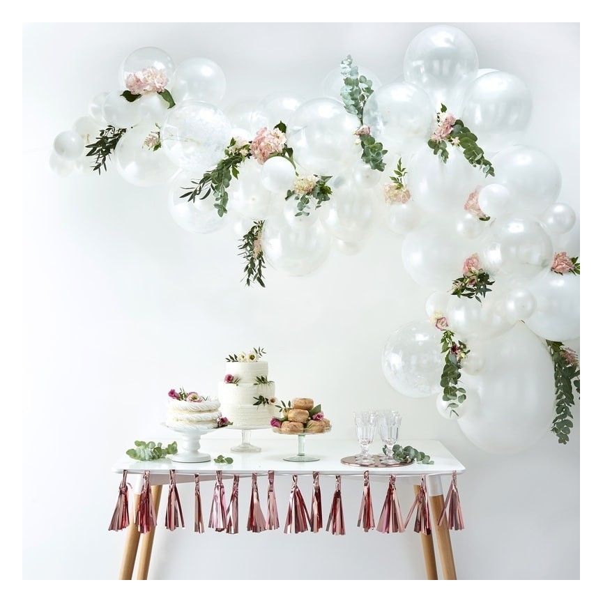 White Balloon Arch Kit