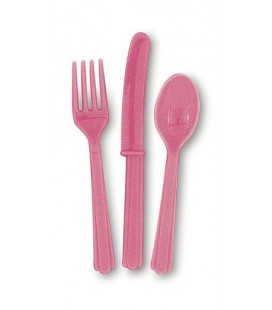 18 Magenta Cutlery