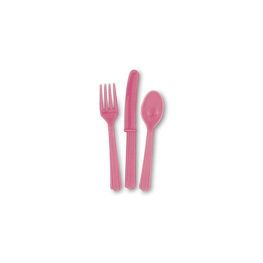 18 Magenta Cutlery