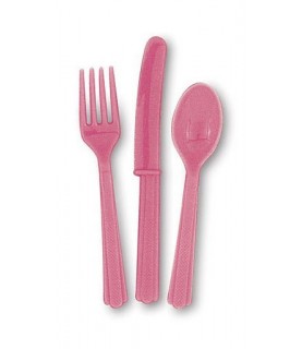 18 Magenta Cutlery
