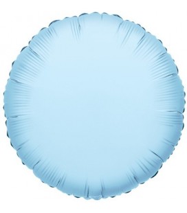 Baby Blue Round Mylar Balloon