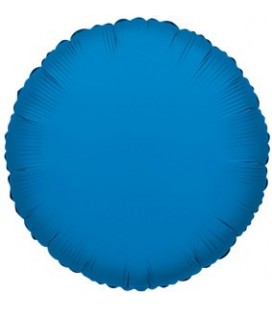Ballon Mylar Rond Bleu Royal