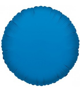 Ballon Mylar Rond Bleu Royal