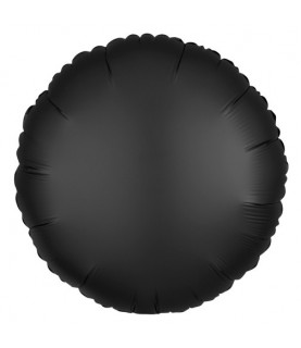 Black Round Mylar Balloon