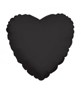 Black Heart Mylar Balloon
