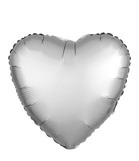 Ballon Mylar Coeur Argent