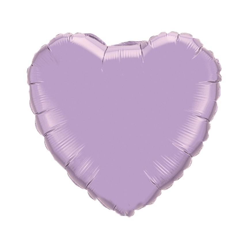 Lavender Heart Mylar Balloon