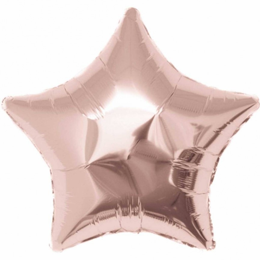 Rose Gold Star Mylar Balloon