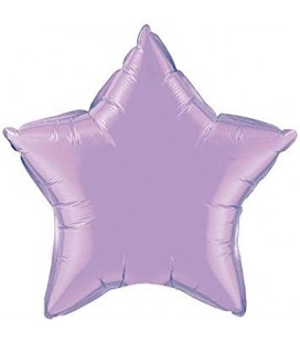 Lavender Star Mylar Balloon