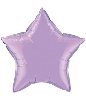 Lavender Star Mylar Balloon