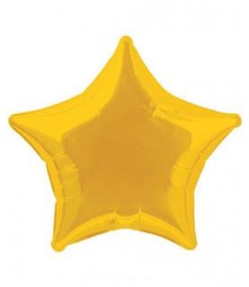 Gold Star Mylar Balloon