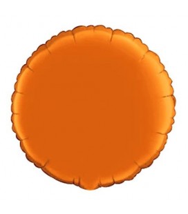 Ballon Mylar Rond Orange