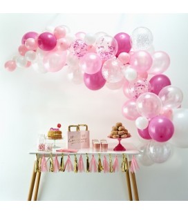 Rosa Luftballon Arche (Kit)