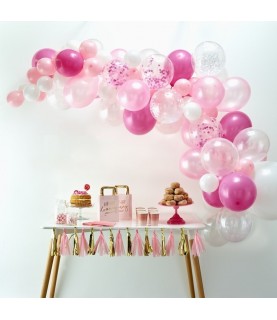 Rosa Luftballon Arche (Kit)
