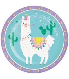 Llama Party Dinner Plates