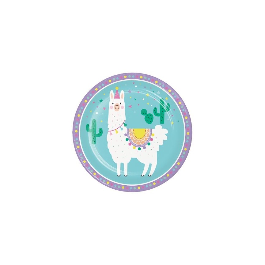 Llama Party Dinner Plates