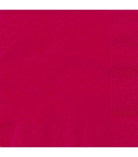 20 Red Lunch Napkins