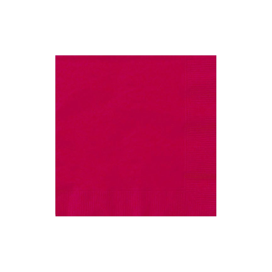 20 Red Lunch Napkins