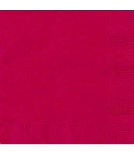 20 Red Lunch Napkins