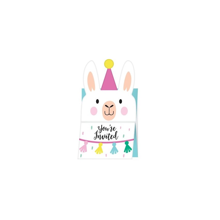 Llama Party Invitations