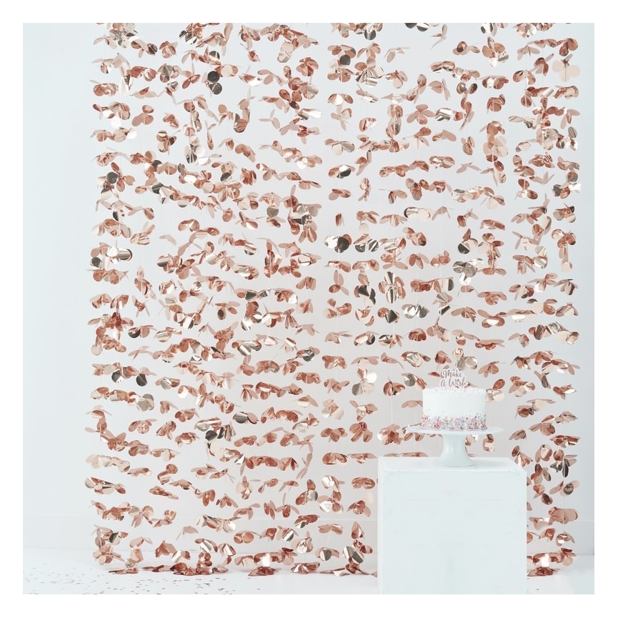 Rose Gold Petal Petal Curtain
