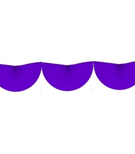 Purple Bunting Fan Garland