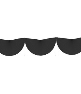 Black Bunting Fan Garland