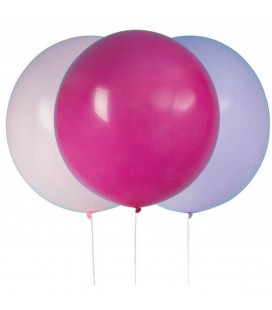 3 Giant Assorted Pink Balloons
