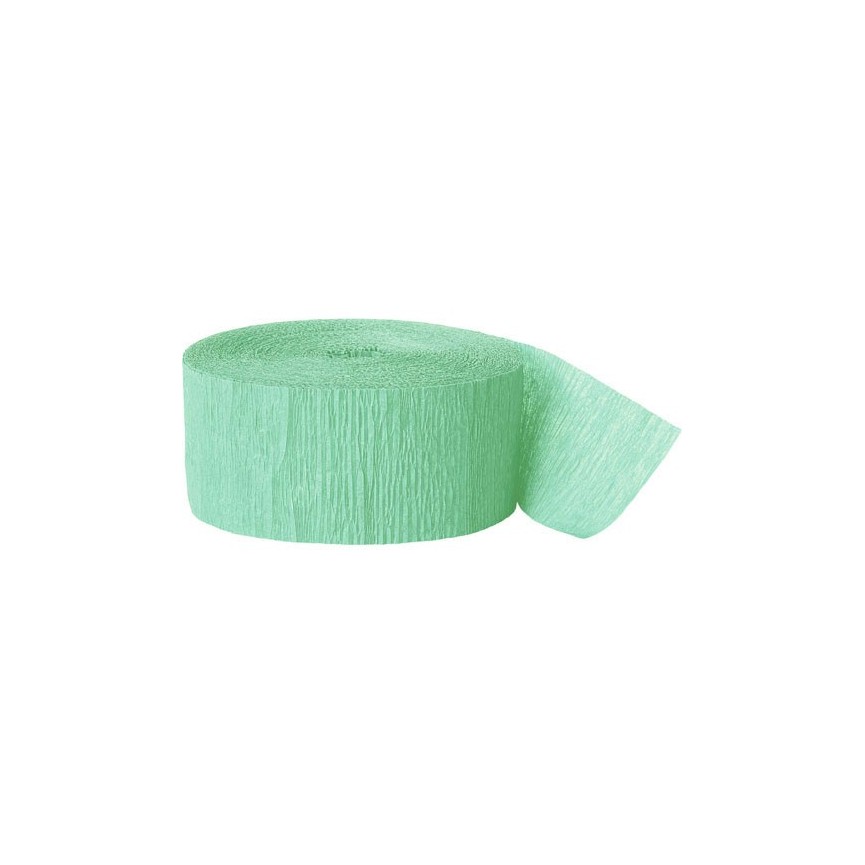 Mint Crepe Streamer