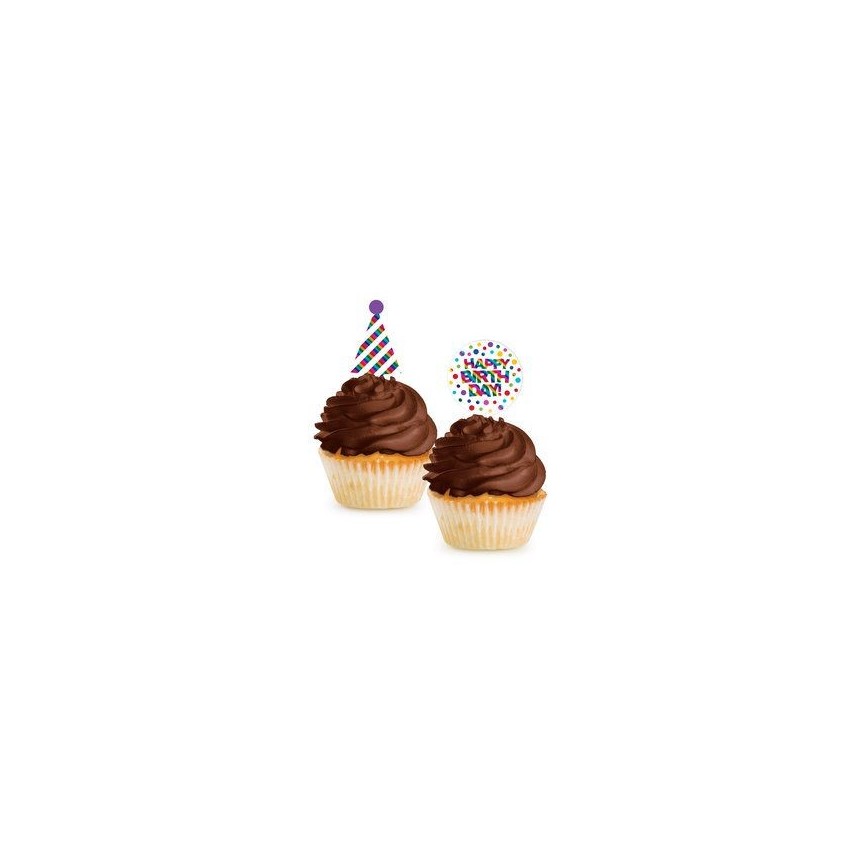 Metallic Rainbow Party Picks