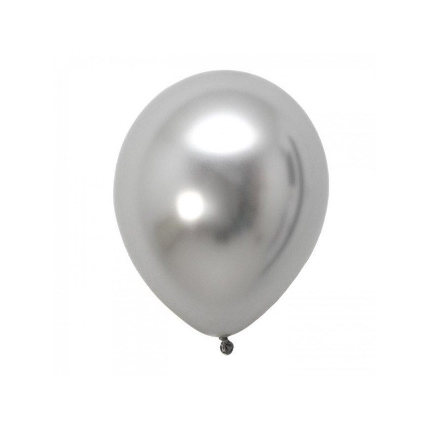 Silver Chrome Latex Balloon
