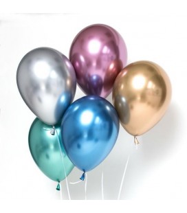 Silver Chrome Latex Balloon