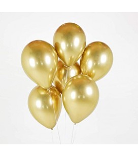Silver Chrome Latex Balloon
