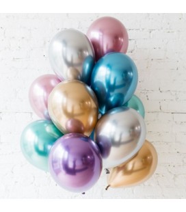 Silver Chrome Latex Balloon