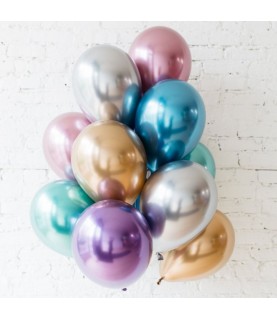 Ballon Latex Chromé Argent
