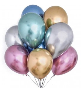 Silver Chrome Latex Balloon