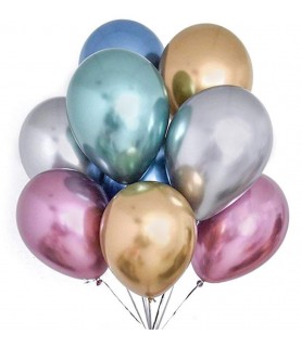 Ballon Latex Chromé Argent