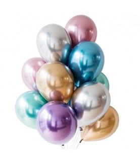Silver Chrome Latex Balloon