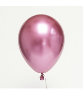 Silver Chrome Latex Luftballon