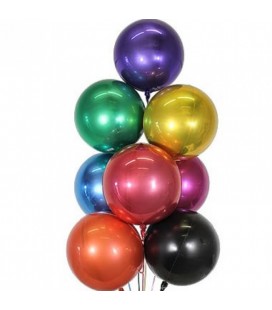 Silver Sphere Orbz Foil Balloon