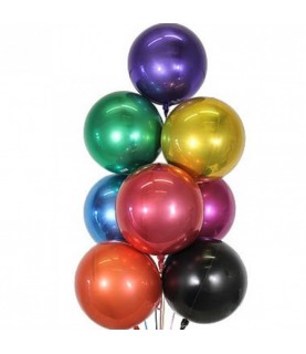 Silver Sphere Orbz Foil Balloon