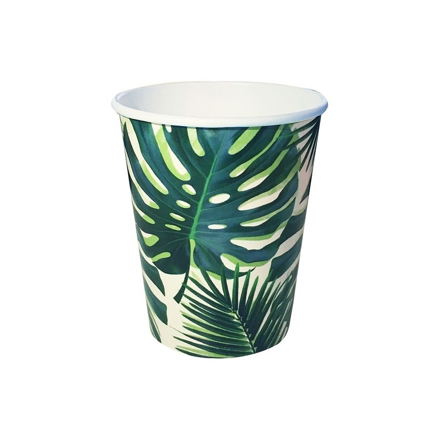 Gobelets Feuilles Tropicales de Palmier Gobelets Feuilles Tropicales de Palmier