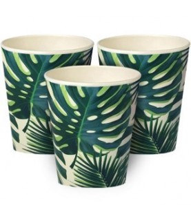 Gobelets Feuilles Tropicales de Palmier