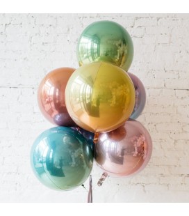 Silver Sphere Orbz Foil Balloon