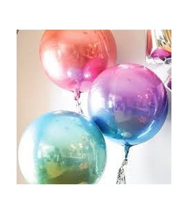Silver Sphere Orbz Foil Balloon