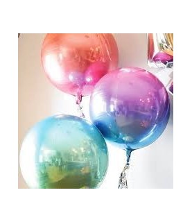Silver Sphere Orbz Foil Balloon