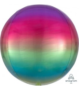 Silver Sphere Orbz Foil Balloon
